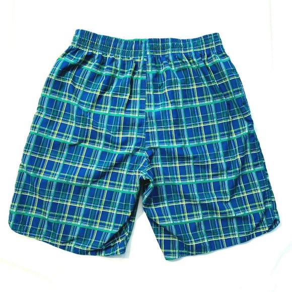 Nike Plaid Board Shorts Swim Trunks Longer‎ Length - Picture 2 of 12